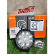АЕ27R-9LED-42PC Фара светодиодная дополнительная круглая